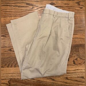 1946 by Ballin Men’s Khaki Flat-Front Chino Pants, 42W x 32L